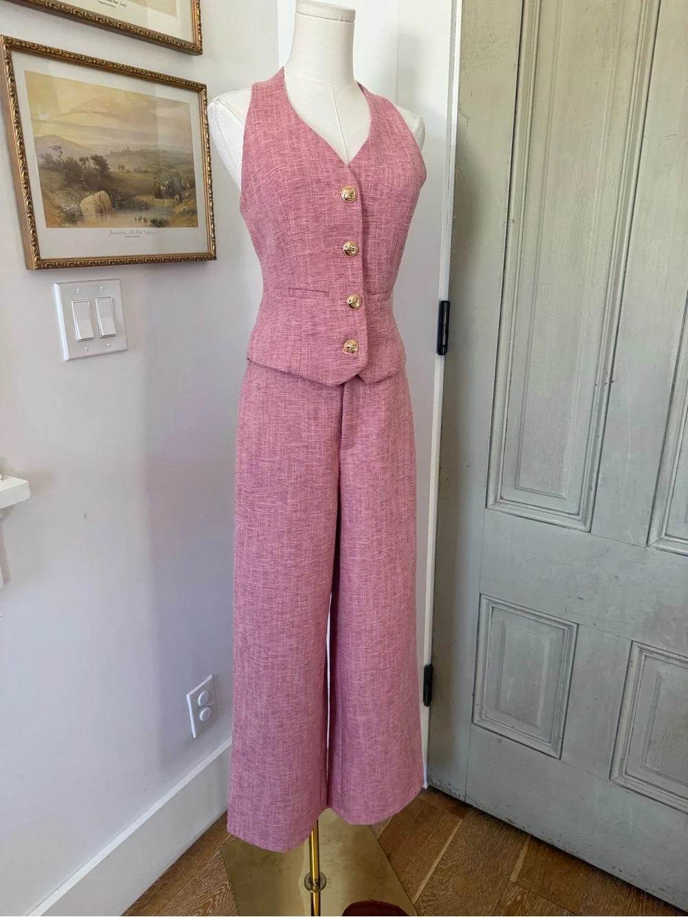 NWT Commense Woven Set in Pink